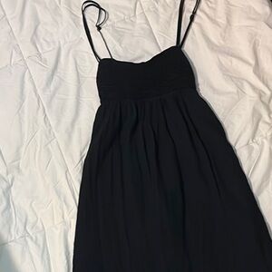 Abercrombie & Fitch Black Spaghetti Strap Maxi Sundress